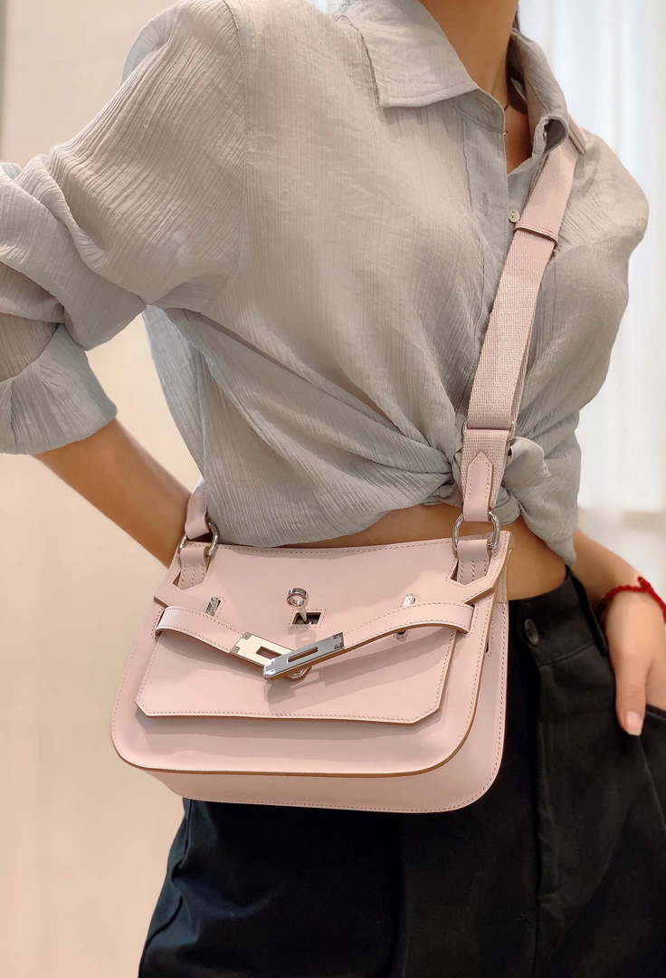 Replica Hermes 316413 Jyspiere Leather Hermes bags Pink H900916