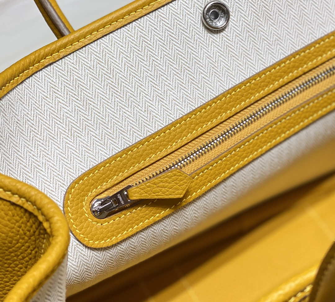Replica Hermes Yellow Clemence Garden Party 30cm Bag H239041