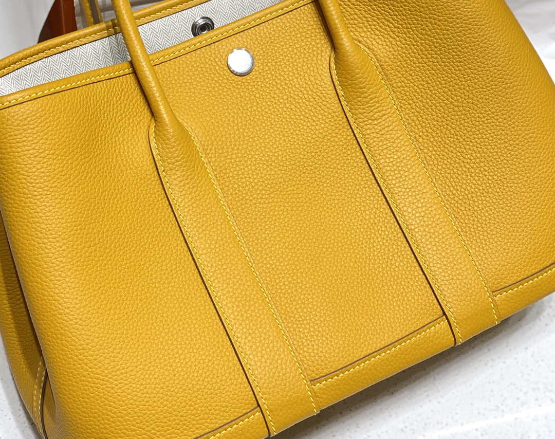 Replica Hermes Yellow Clemence Garden Party 30cm Bag H239041