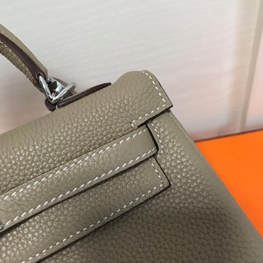 Replica Hermes Kelly Danse 20315 Designer Tote Shoulder Strap Bag Apricot