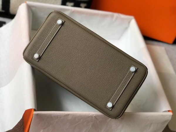 Replica Hermes Birkin Designer Tote Bag Togo Leather 28333 Elephant Grey