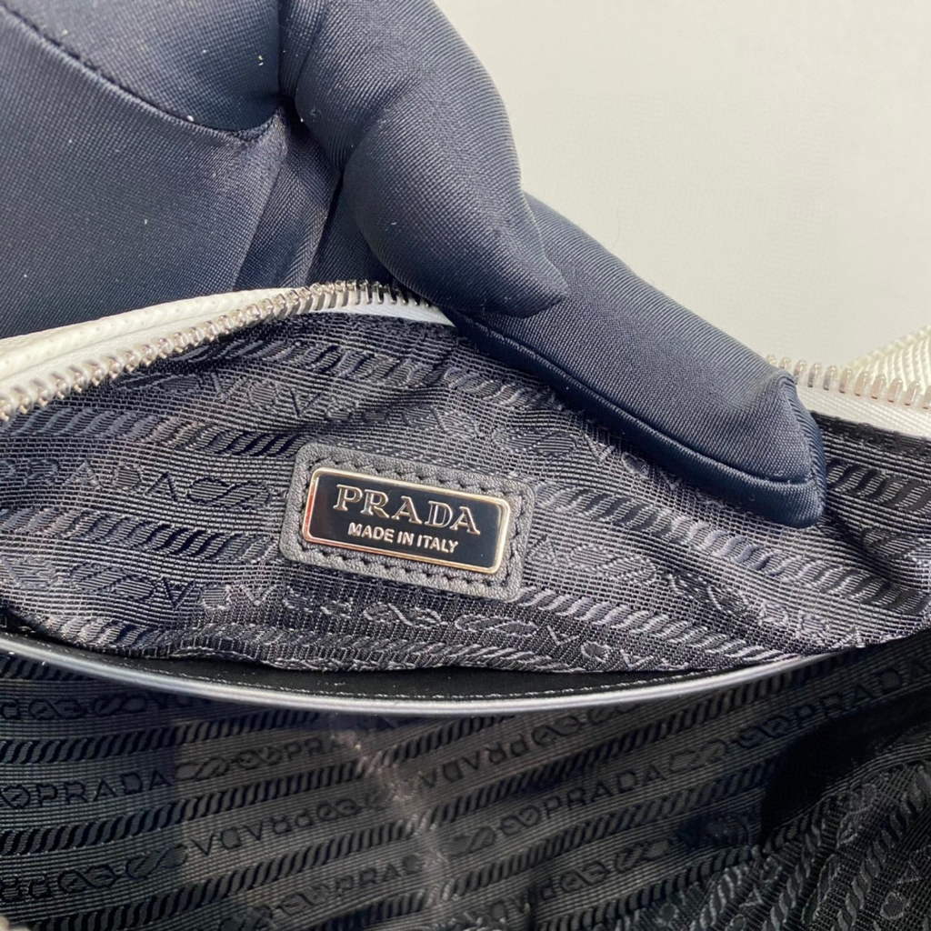 Replica Prada Saffiano Prada Triangle bag 2VH155 White