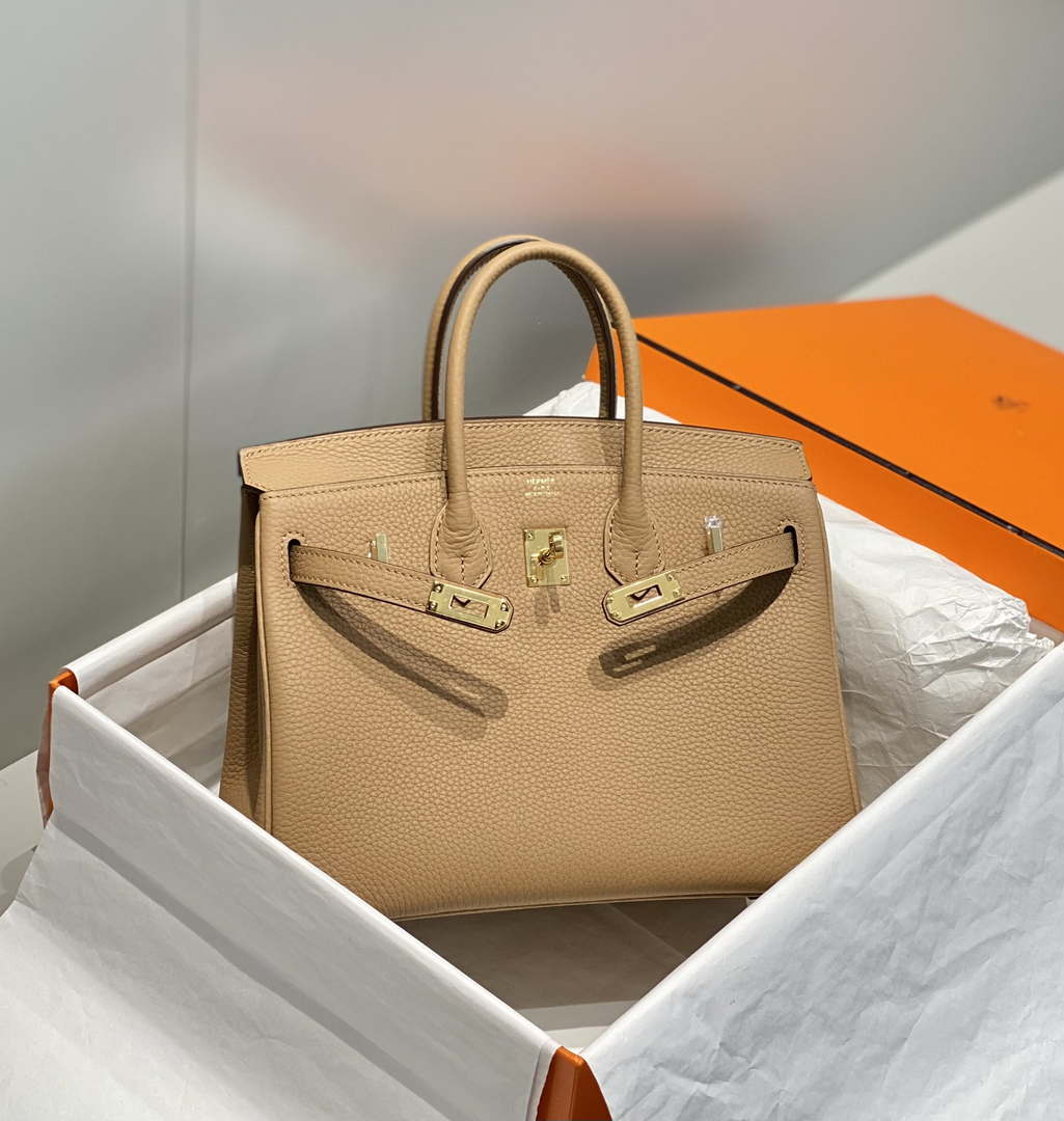 Replica Hermes Birkin Designer Tote Bag Togo Leather 28567 Camel