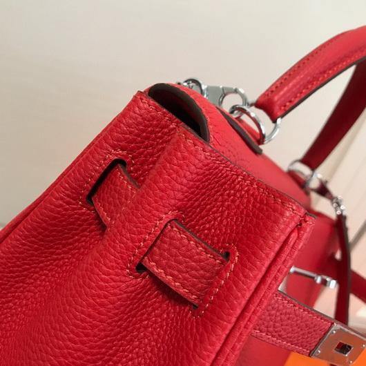 Replica Hermes Kelly Danse 20307 Designer Tote Shoulder Strap Bag Red