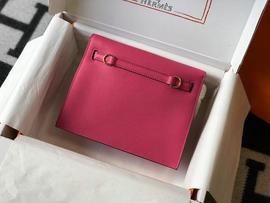 Replica Hermes Kelly Danse 22cm Leather Bag 20351 Plum