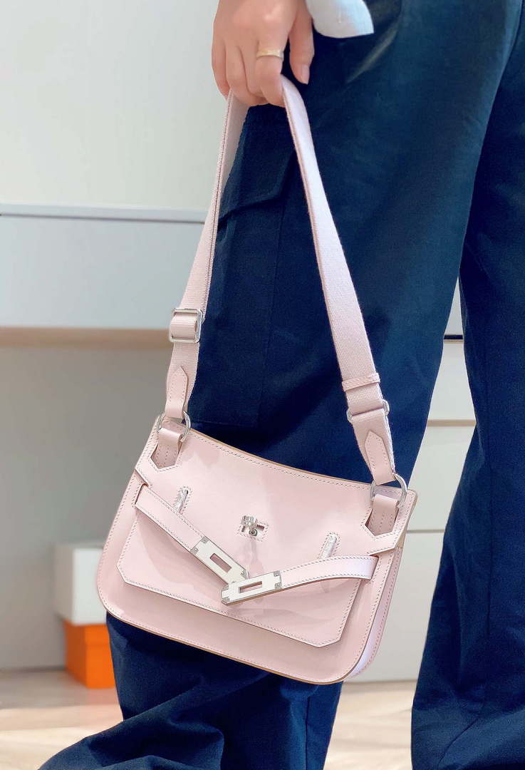 Replica Hermes 316413 Jyspiere Leather Hermes bags Pink H900916