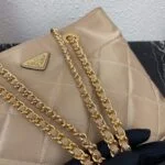 Replica Prada Nylon Vintage Chain Stray Bag 1BD625 Apricot
