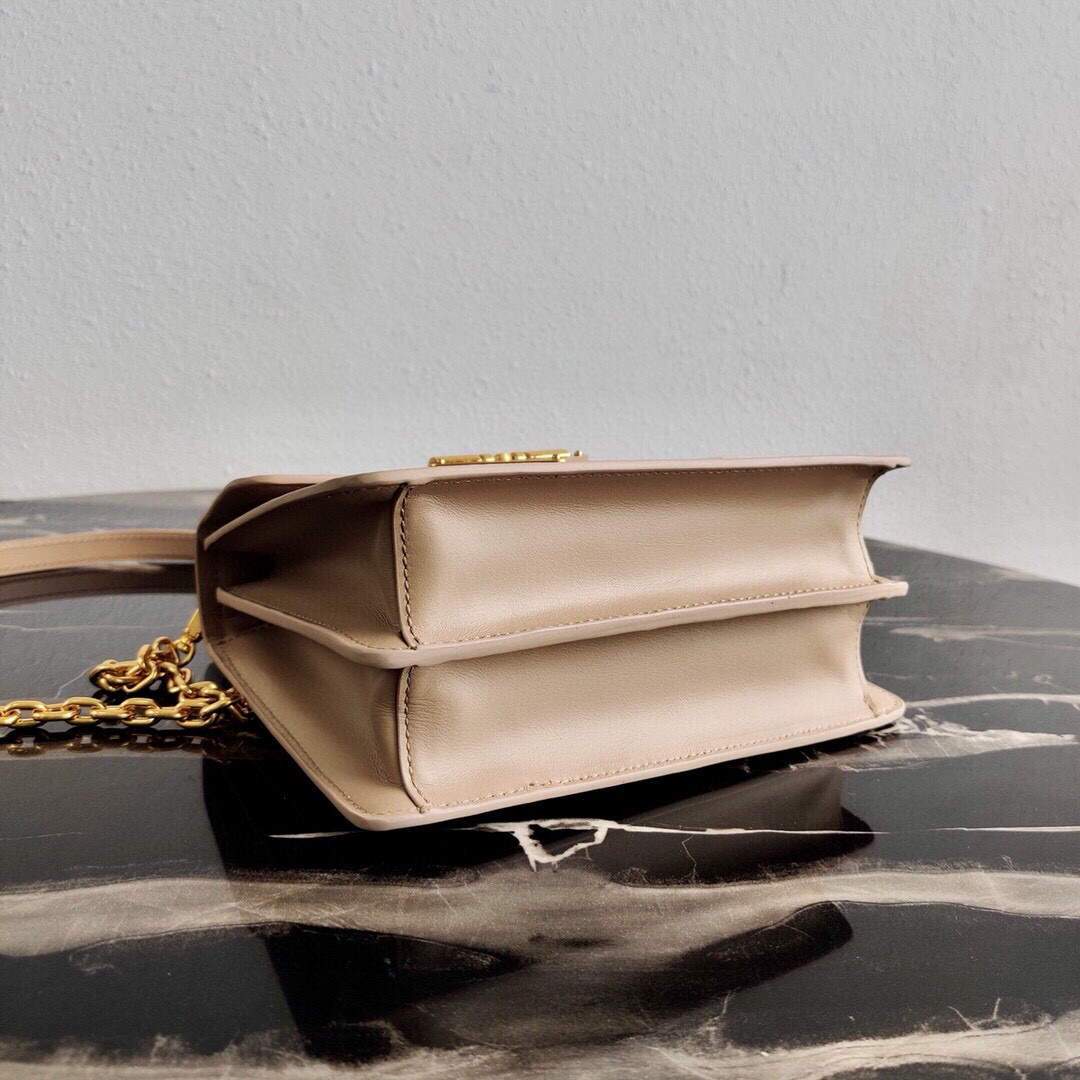 Replica Prada Saffiano Leather Symbole Bag 1BN021 Apricot