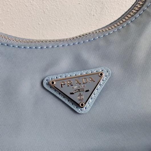 Replica Prada 1BH204 Prada Re-Edition 2005 Nylon Bag Light Blue