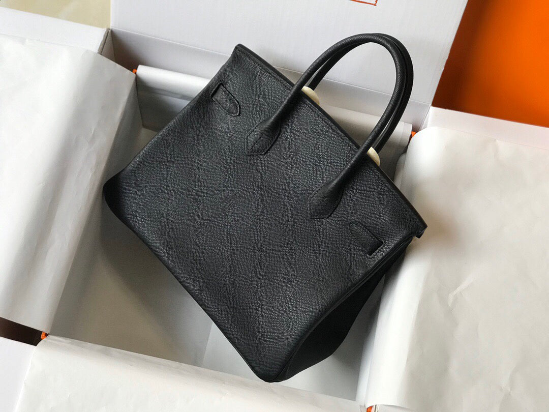 Replica Hermes Birkin Designer Tote Bag Epsom Leather 28353 Black
