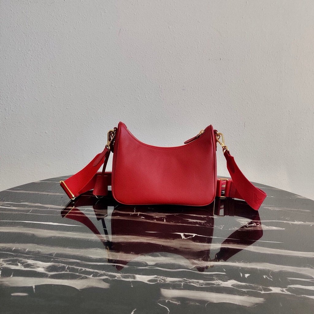 Replica Prada 1BH204 Prada Re-Edition 2005 Saffiano leather Bag in Red