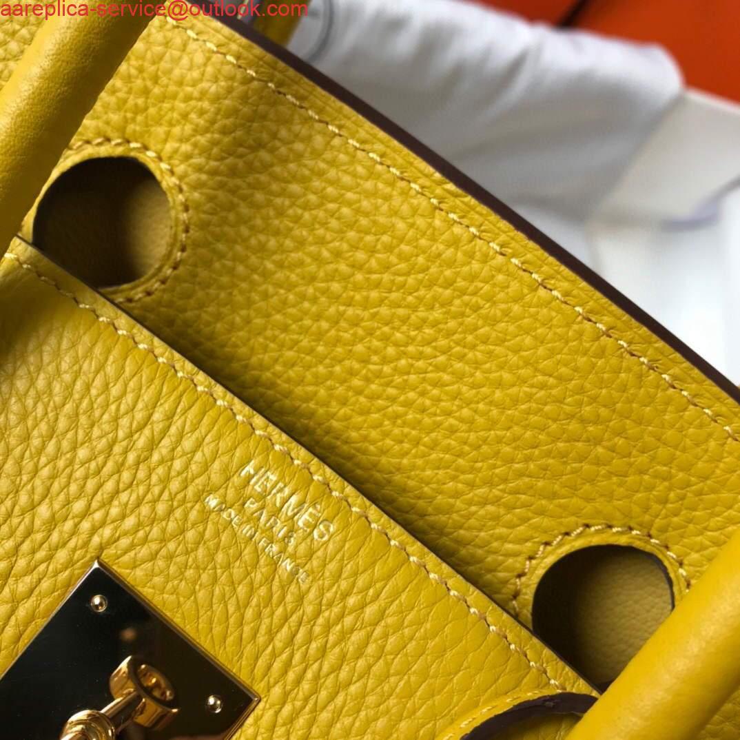 Replica Hermes Birkin Designer Tote Bag Togo Leather 28338 Yellow