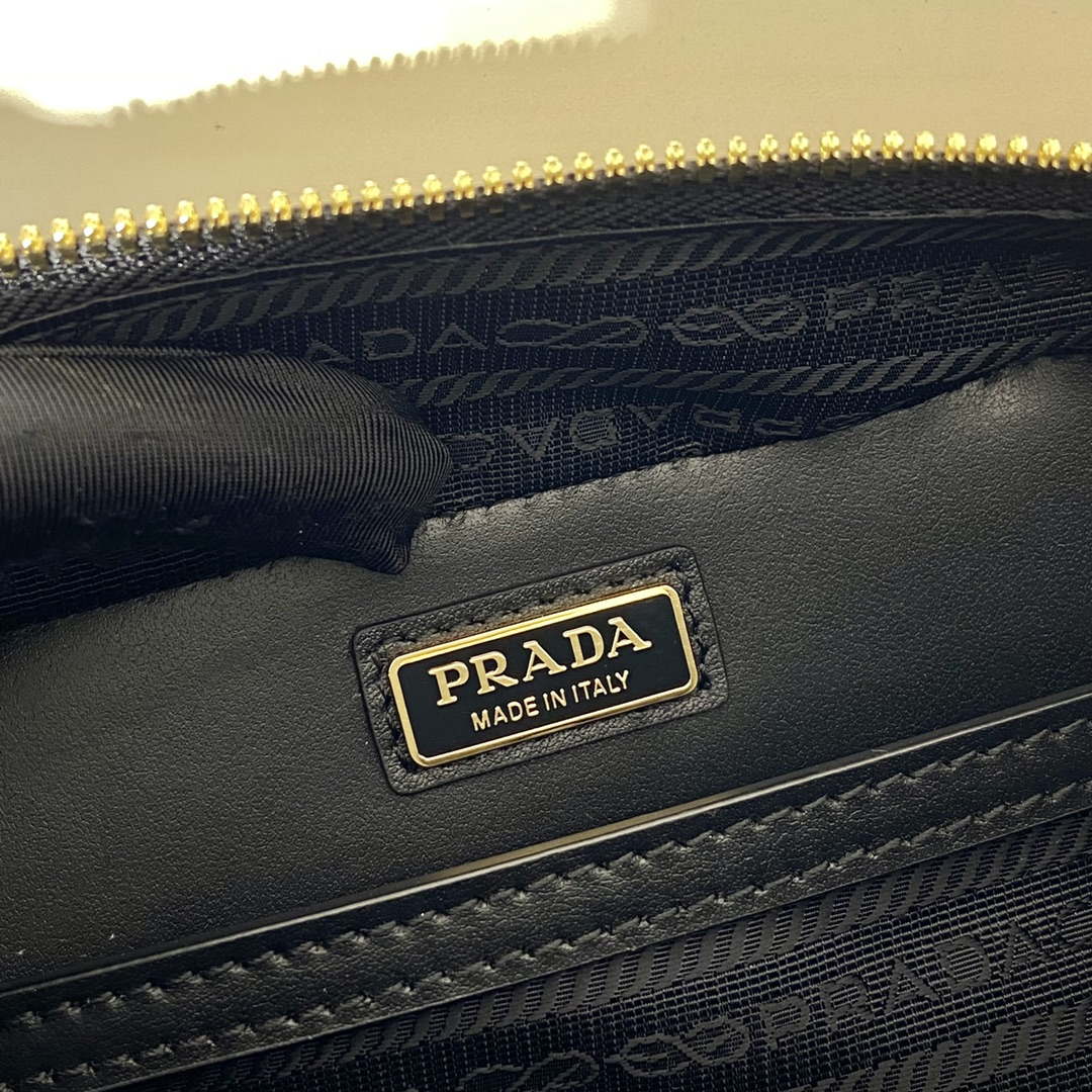 Replica Prada 2VH070 Saffiano Gold leather Prada Brique bag