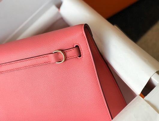 Replica Hermes Kelly Danse 22cm Leather Bag 20359 Pink