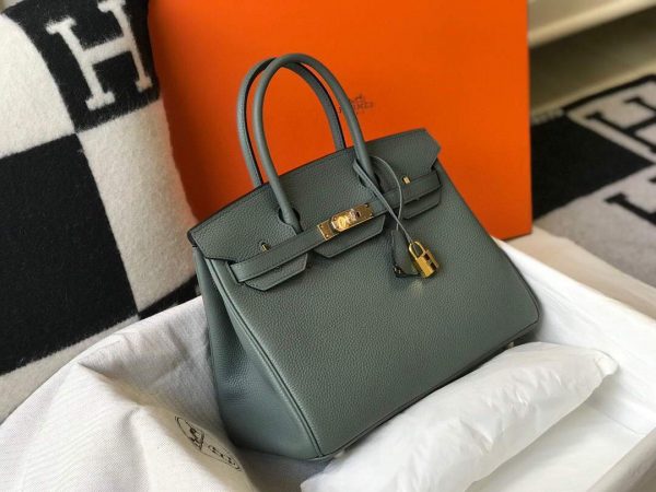 Replica Hermes Birkin Designer Tote Bag Togo Leather 28346 Almond Green