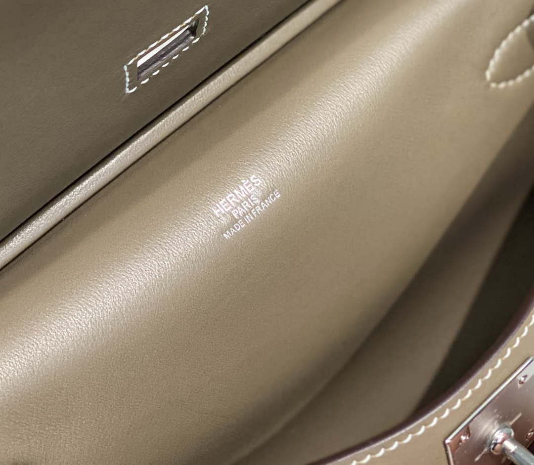 Replica Hermes 316413 Jyspiere Leather Hermes bags Elephant gray H900913