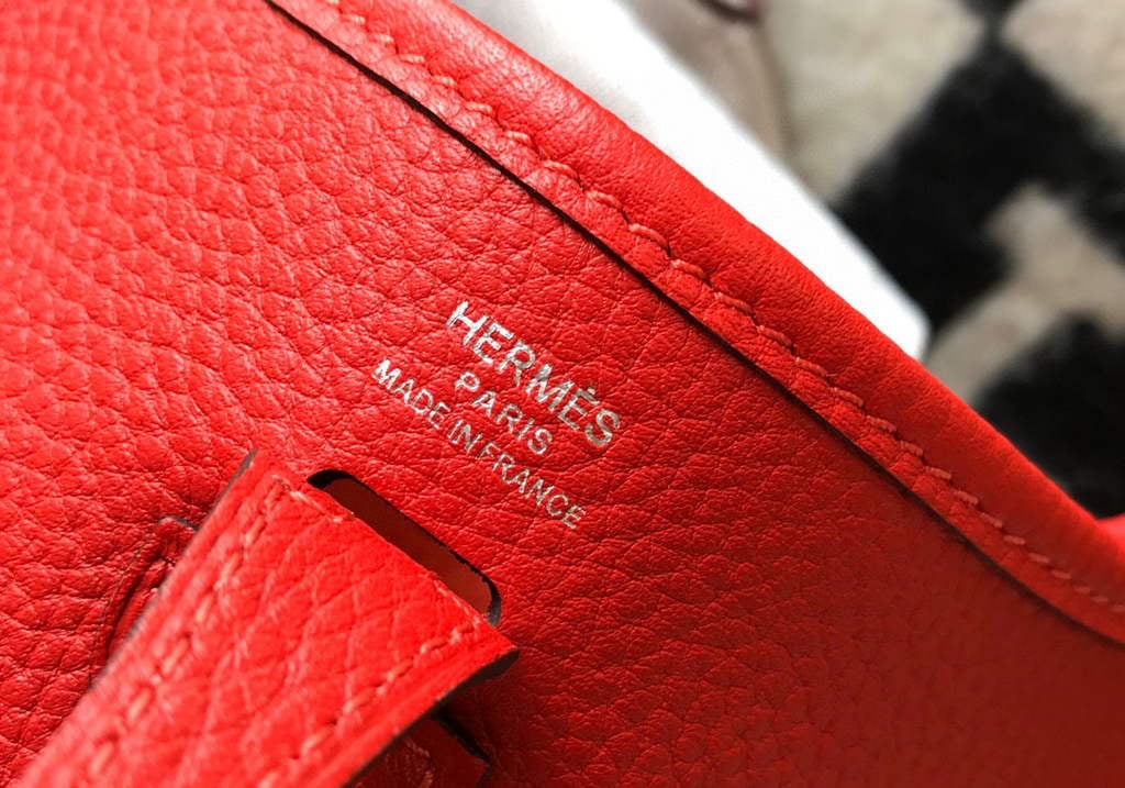Replica Hermes Evelyne Bag Designer Hermes Mini Crossbody Real Bag 20432 Red