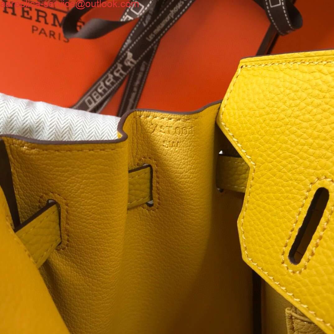 Replica Hermes Birkin Designer Tote Bag Togo Leather 28338 Yellow