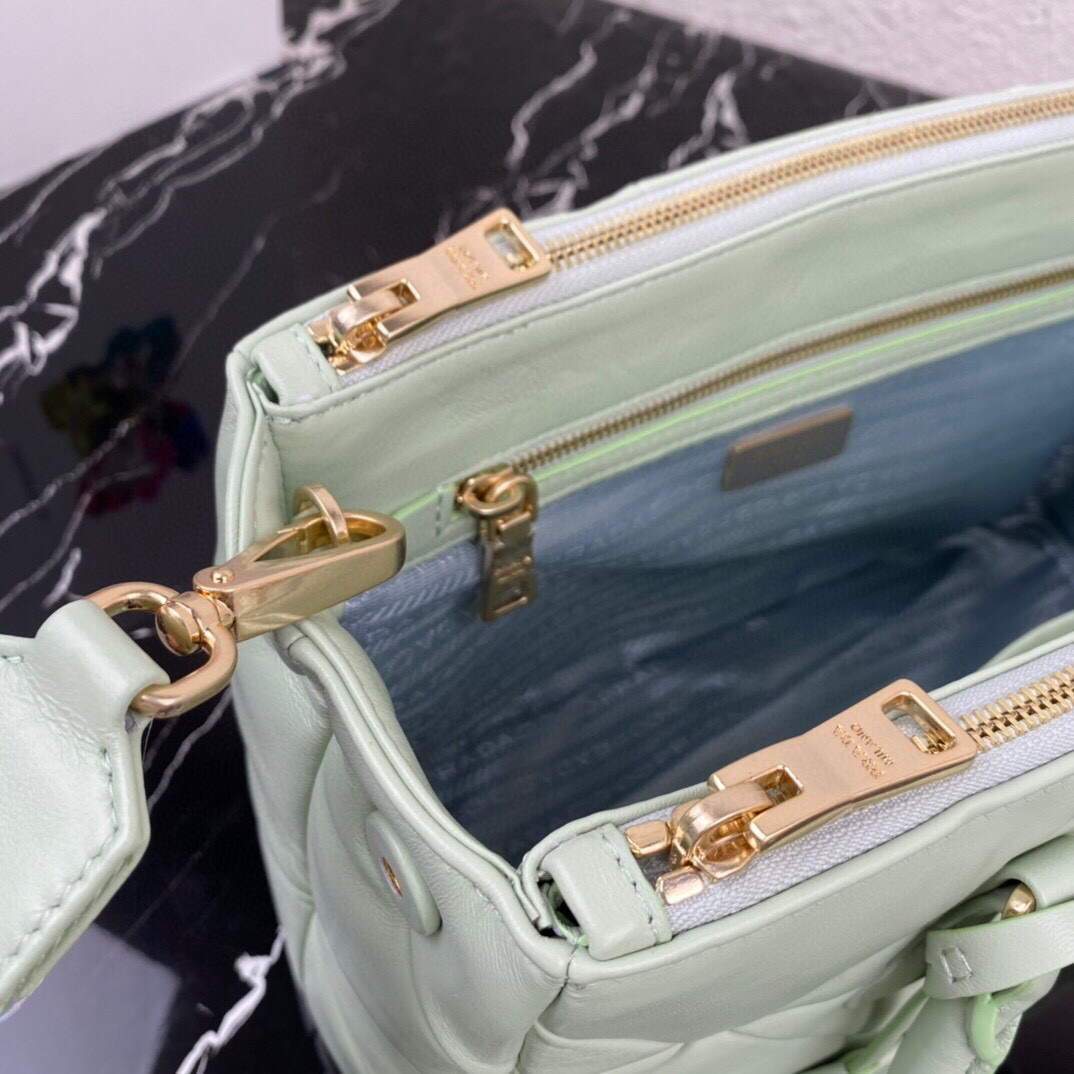 Replica Prada Small Prada Galleria Saffiano Leather bag 1BA863 Green