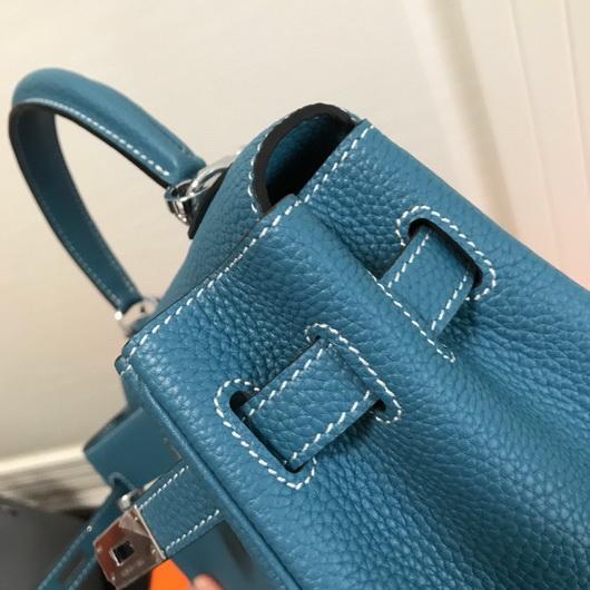 Replica Hermes Kelly Danse 20310 Designer Tote Shoulder Strap Bag Blue