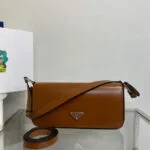 Replica Prada Brushed leather Prada Femme 1BD323 Brown
