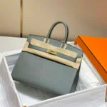 Replica Hermes Birkin Designer Tote Bag Epsom Leather 28370 Almond Green