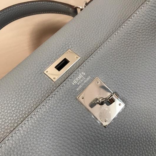 Replica Hermes Kelly Danse 20309 Designer Tote Shoulder Strap Bag Lake Blue