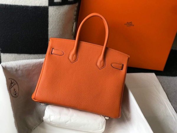 Replica Hermes Birkin Designer Tote Bag Togo Leather 28342 Orange