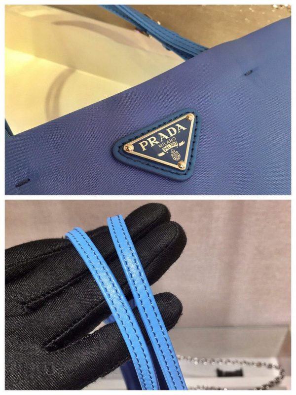 Replica Prada 1BA252 Nylon Handbag Blue