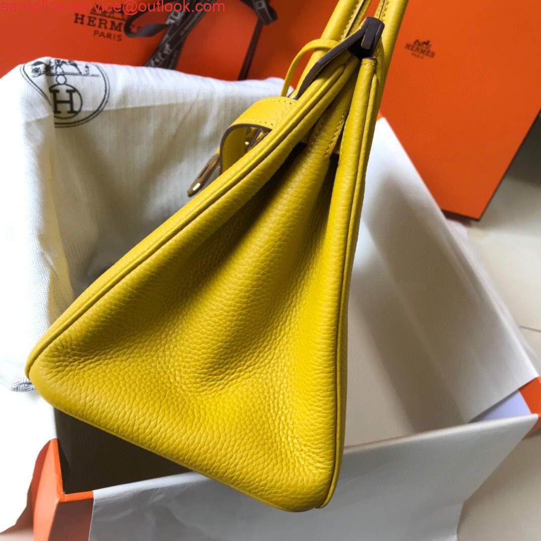 Replica Hermes Birkin Designer Tote Bag Togo Leather 28338 Yellow