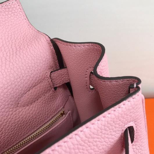 Replica Hermes Kelly Danse 20306 Designer Tote Shoulder Strap Bag Pink
