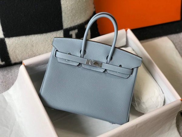 Replica Hermes Birkin Designer Tote Bag Togo Leather 28335 Light Blue