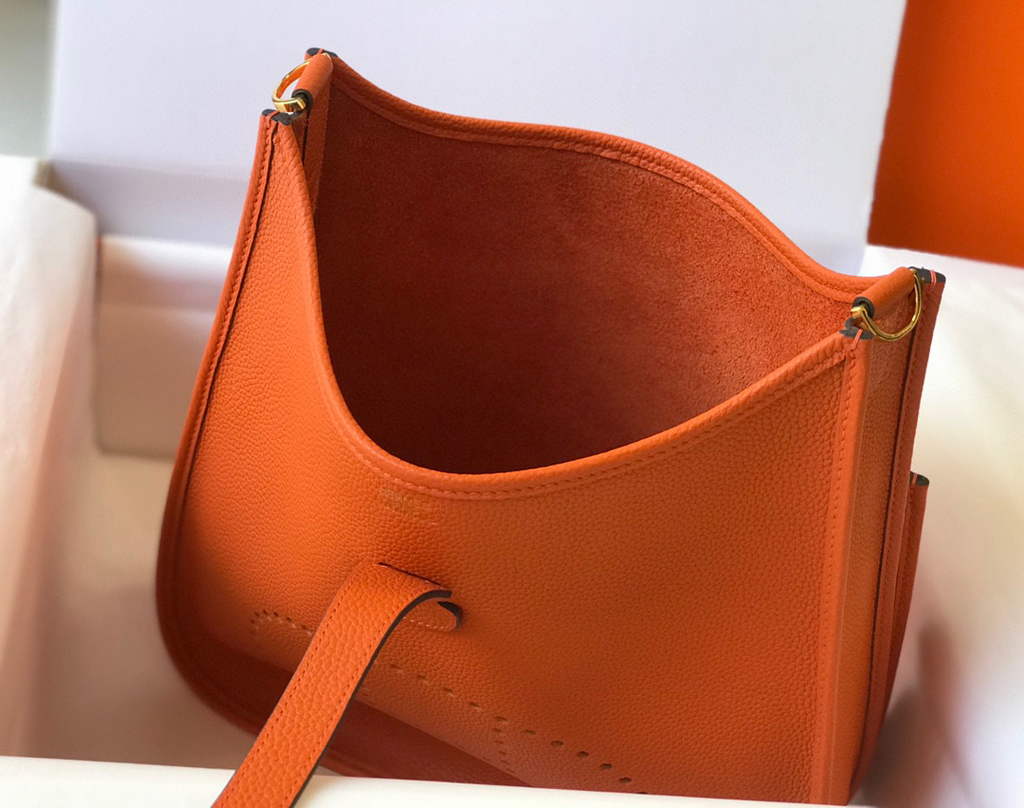 Replica Hermes H083434 Evelyne III 29 bag Designer Hermes Shoulder Bag 203871 Orange