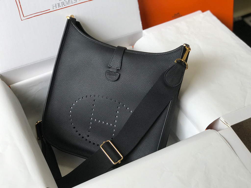 Replica Hermes Evelyne III 29 bag Designer Hermes Shoulder Bag Black