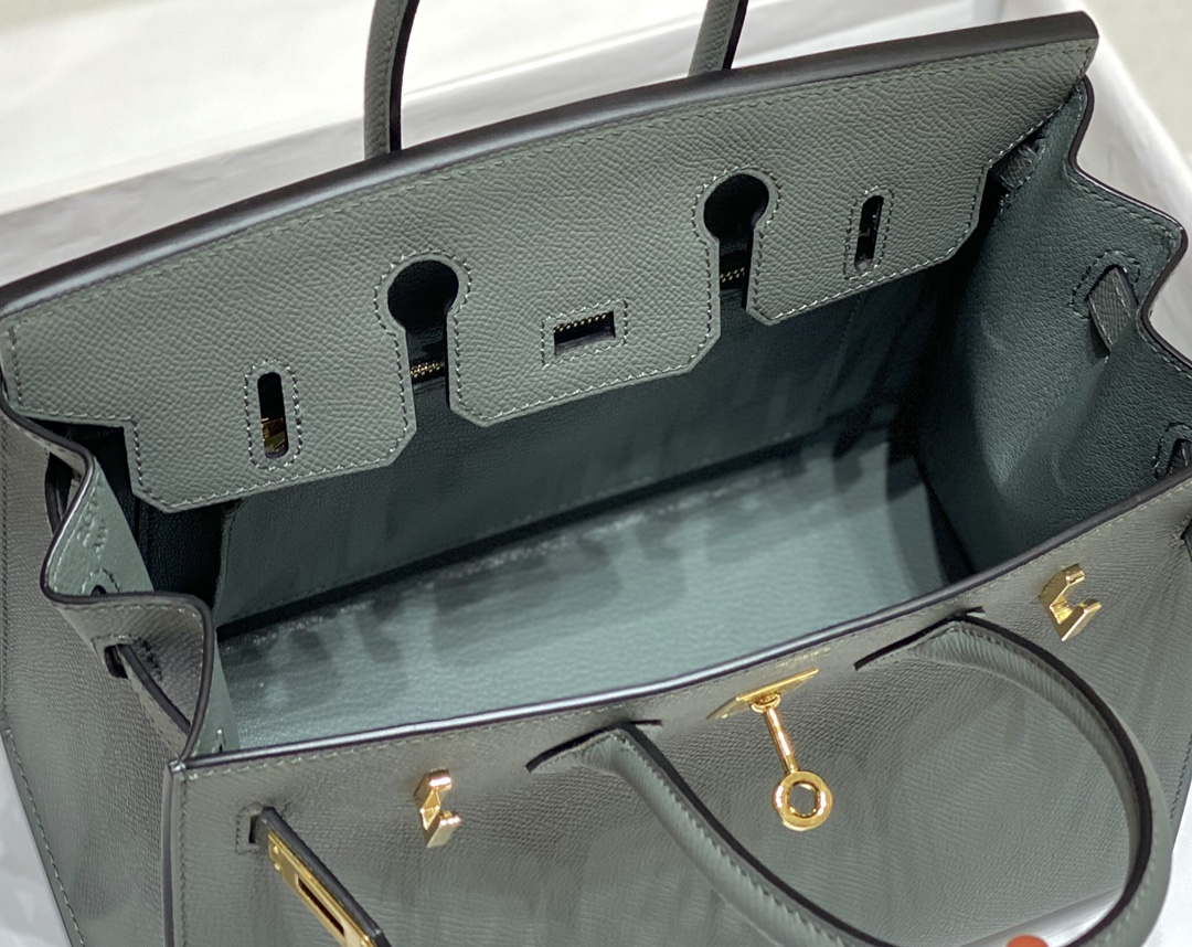 Replica Hermes Birkin Designer Tote Bag Epsom Leather 28370 Almond Green