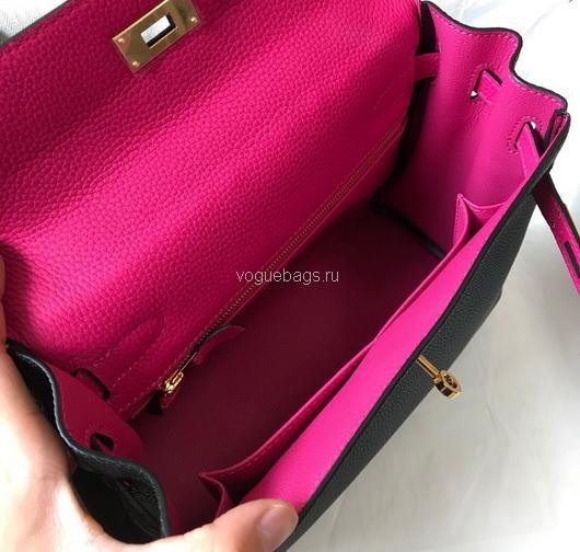 Replica Hermes Kelly Danse 20318 Designer Tote Shoulder Strap Bag 28 32cm Black