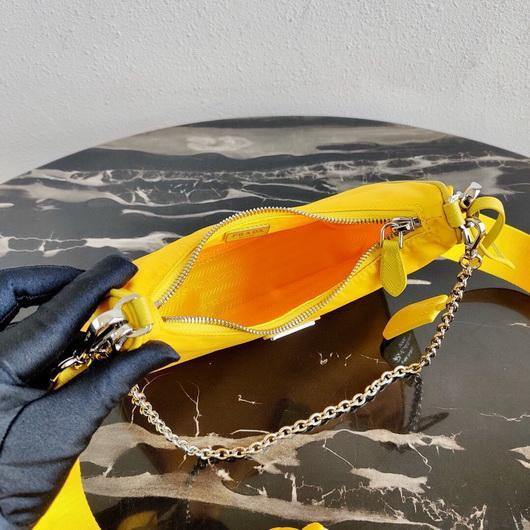 Replica Prada 1BH204 Prada Re-Edition 2005 Nylon Bag Yellow