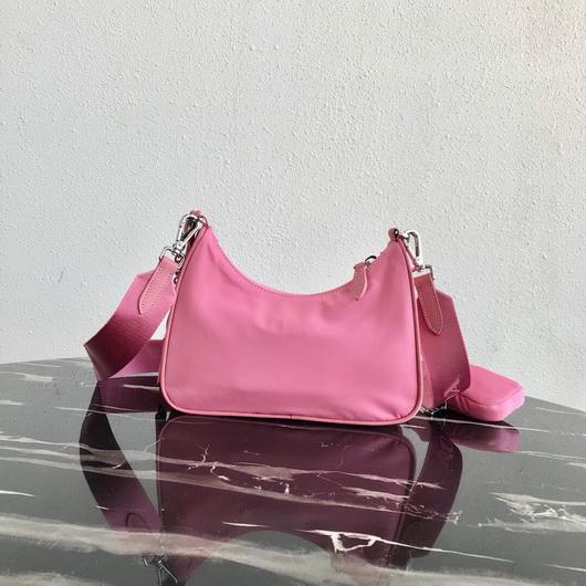 Replica Prada 1BH204 Prada Re-Edition 2005 Nylon Bag Pink