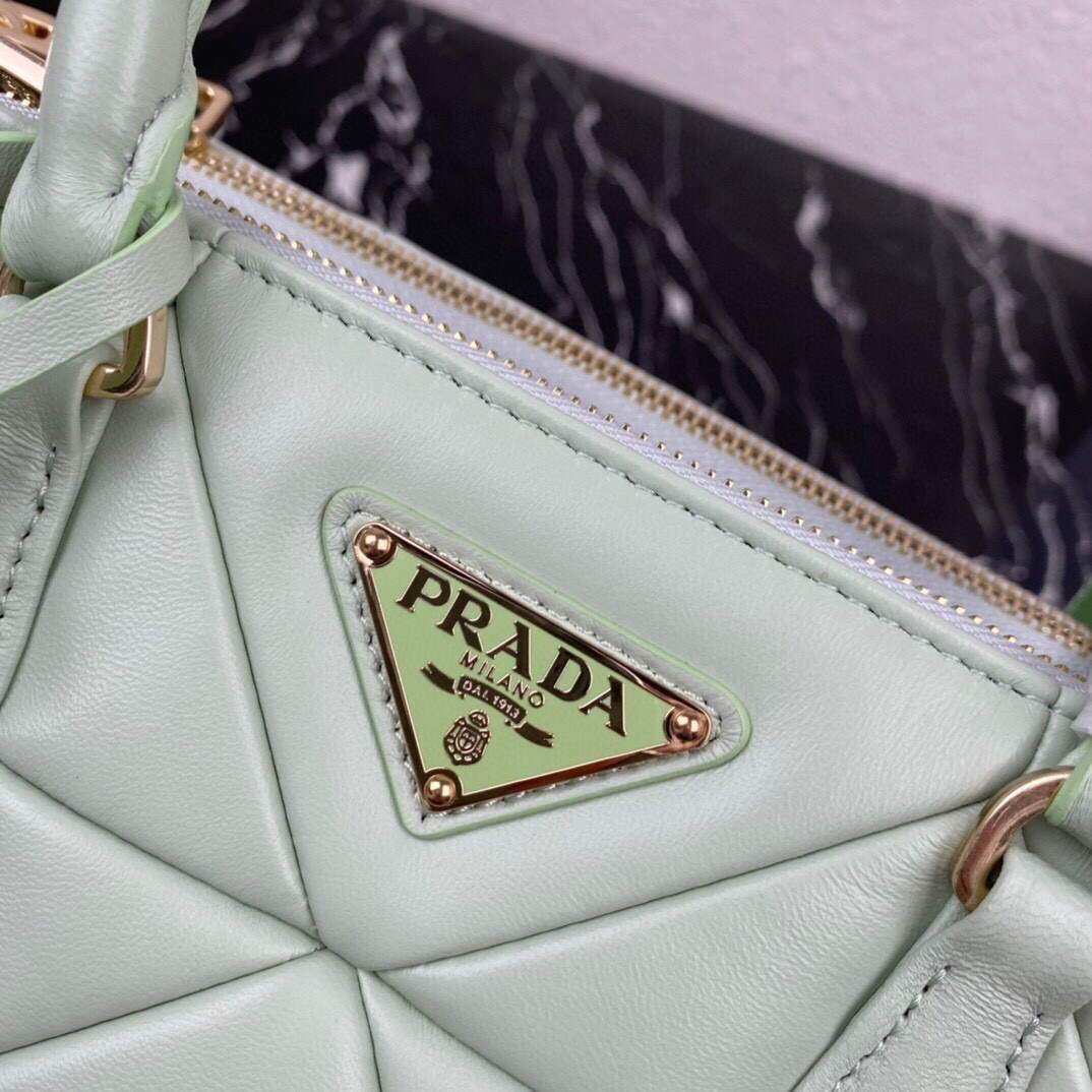 Replica Prada Small Prada Galleria Saffiano Leather bag 1BA863 Green