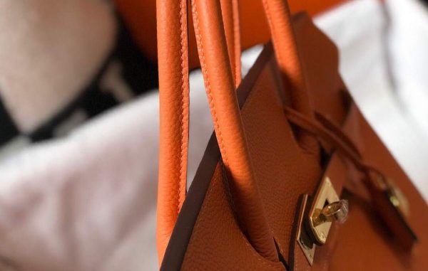 Replica Hermes Birkin Designer Tote Bag Togo Leather 28342 Orange