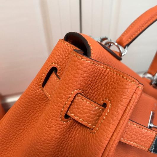 Replica Hermes Kelly Danse 20313 Designer Tote Shoulder Strap Bag Orange
