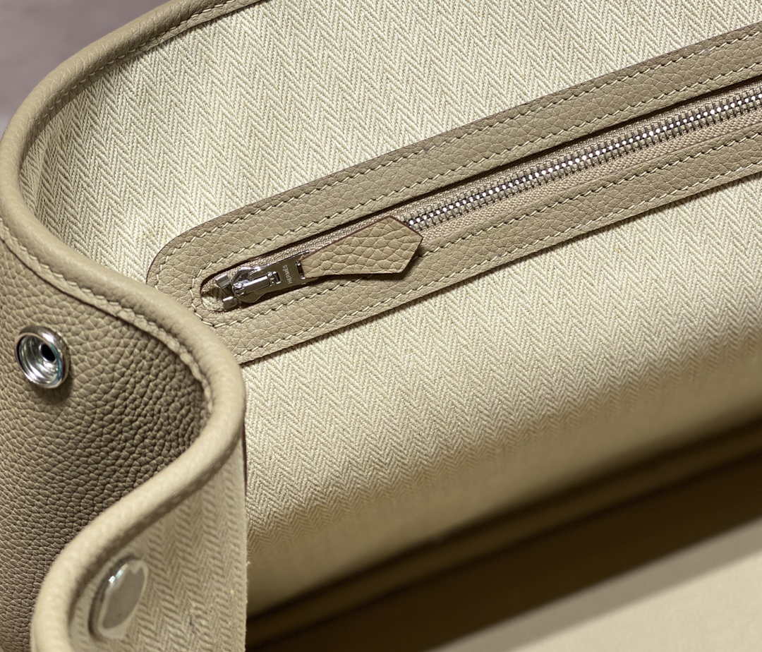 Replica Hermes Light Gray Togo Medium Garden Party 36cm Bag H239056