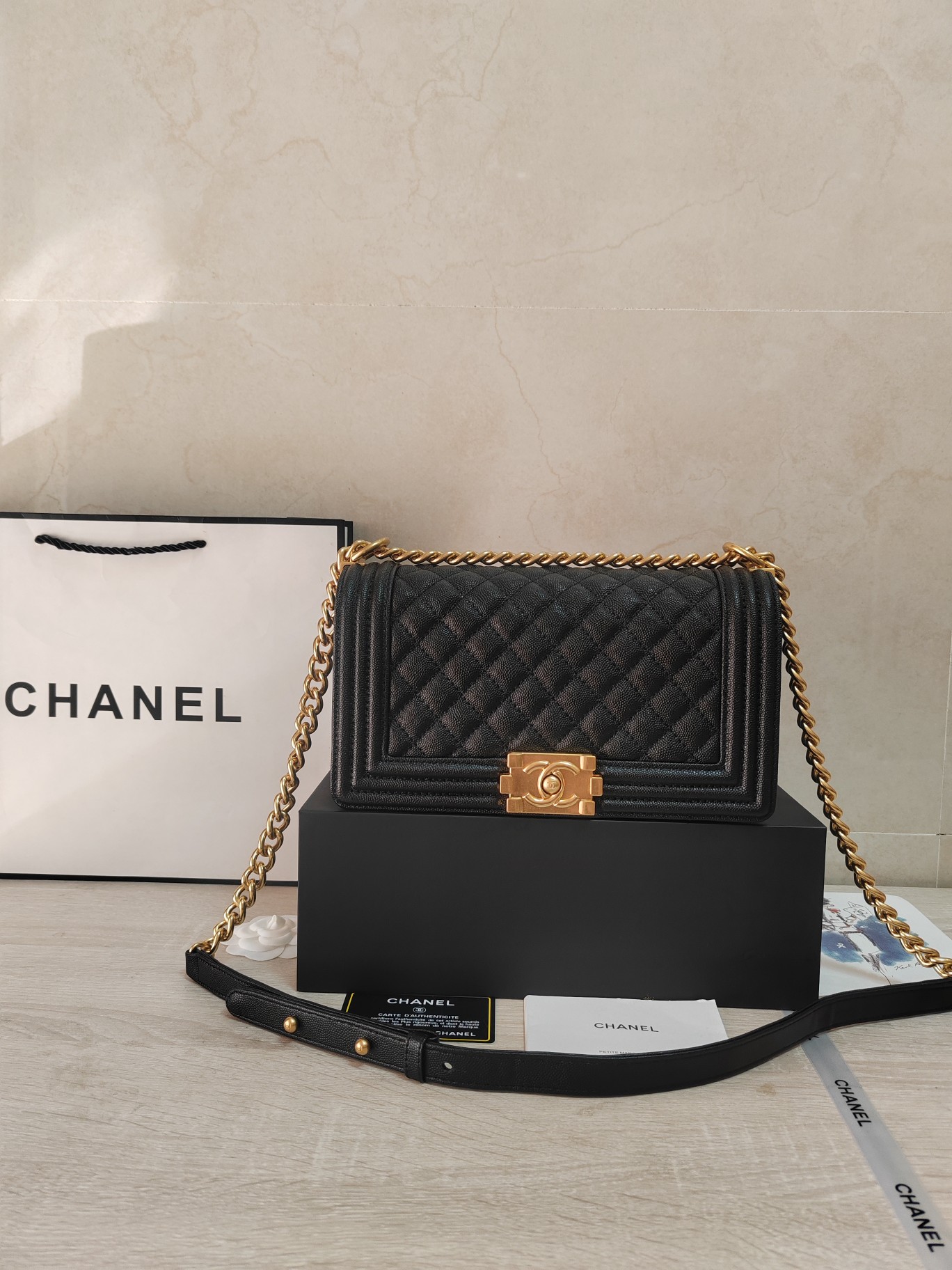 CHANEL  cowhide