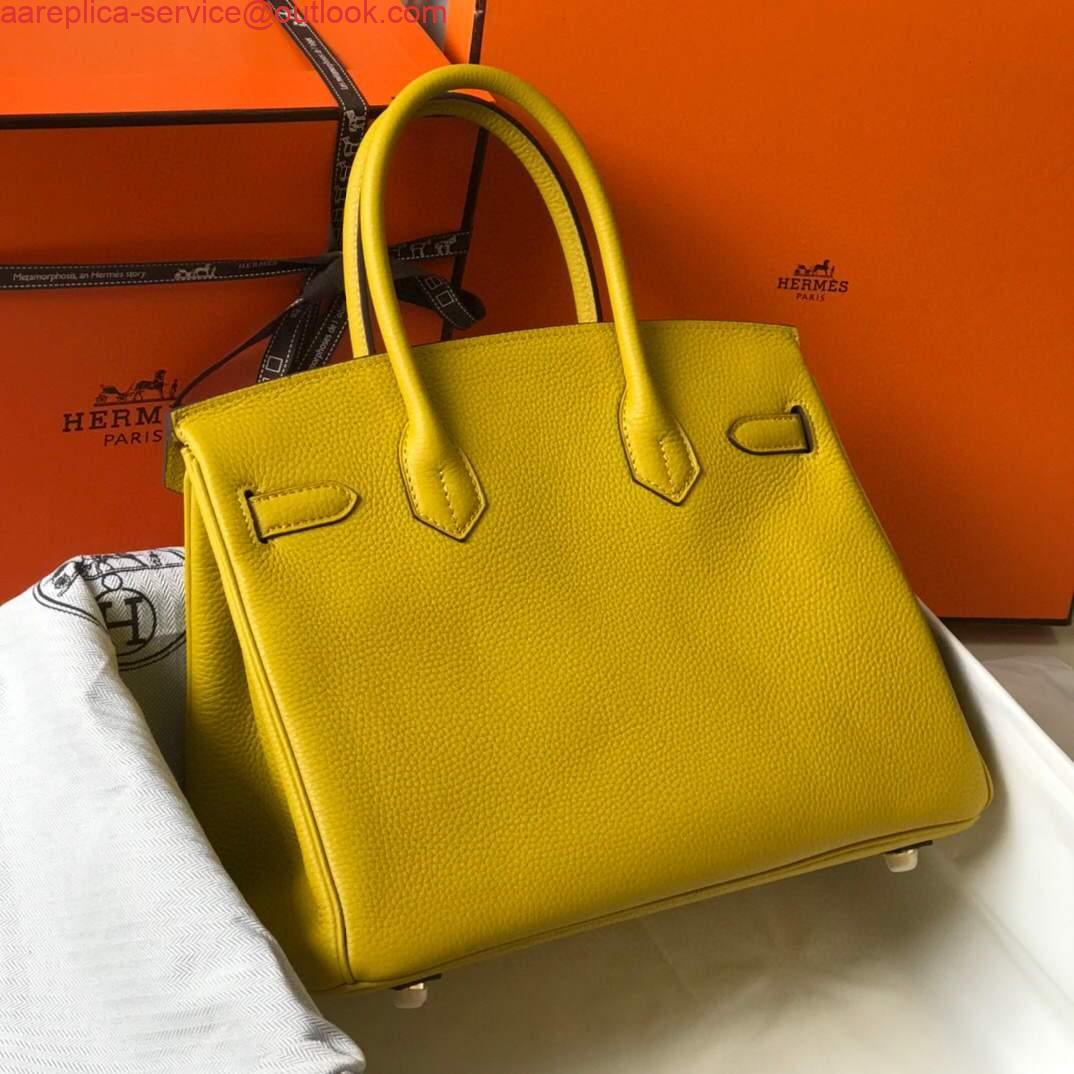 Replica Hermes Birkin Designer Tote Bag Togo Leather 28338 Yellow