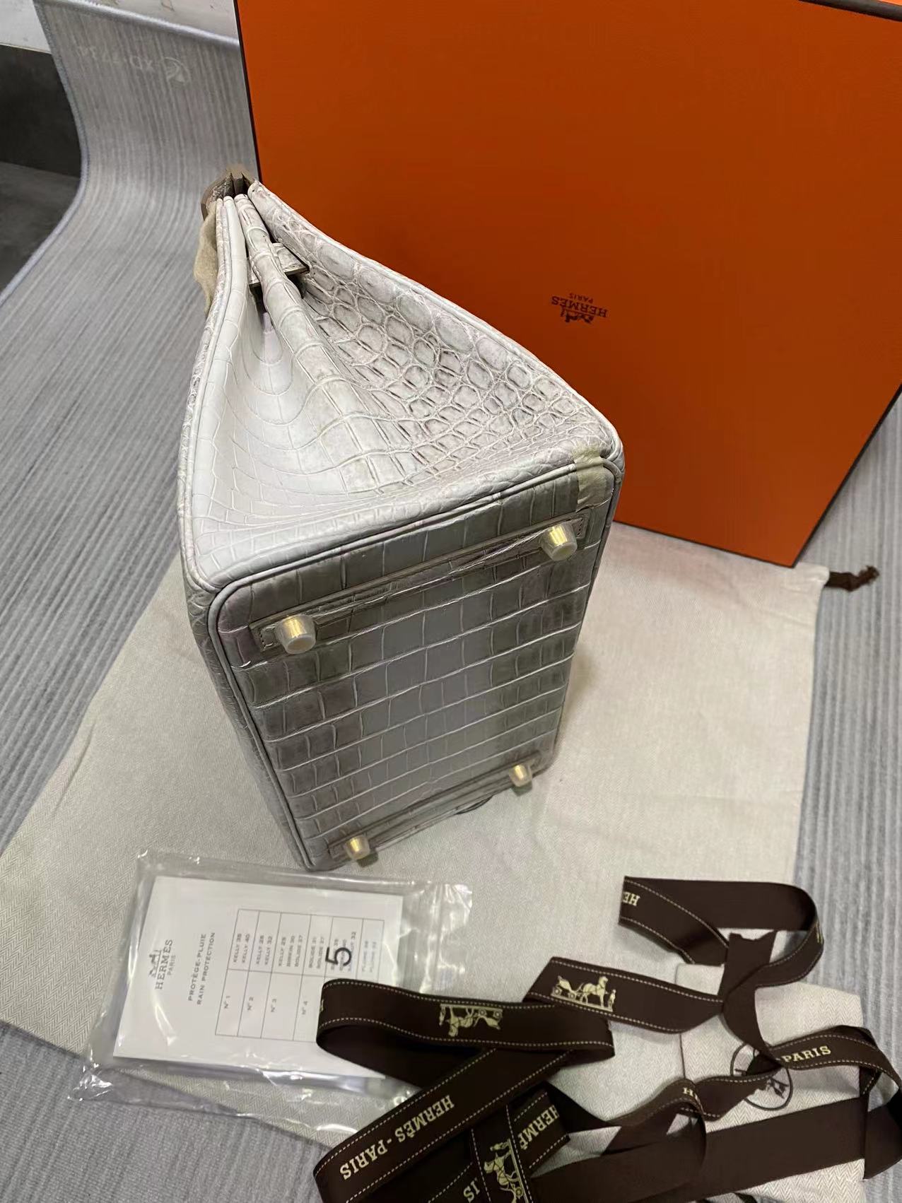 Replica Hermes Birkin Designer Tote Bag Himalaya Crocodile Leather H99820