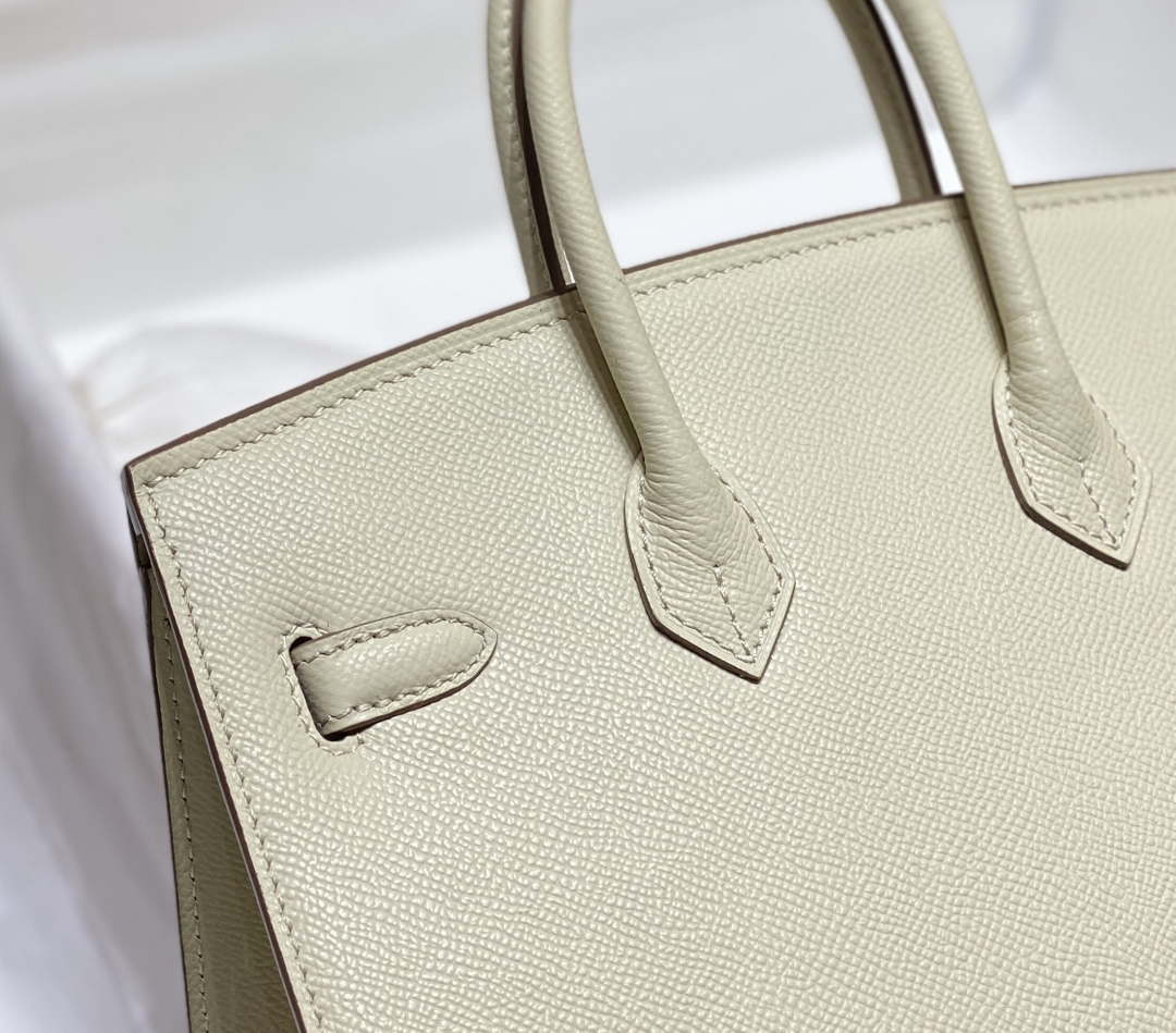 Replica Hermes Birkin Designer Tote Bag Epsom Leather 28388 Milkshake white