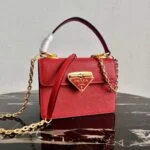 Replica Prada Saffiano Leather Symbole Bag 1BN021 Red