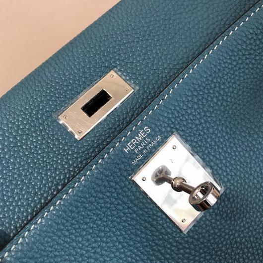 Replica Hermes Kelly Danse 20310 Designer Tote Shoulder Strap Bag Blue