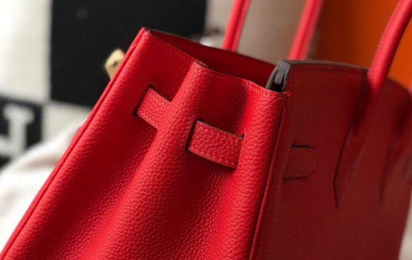 Replica Hermes Birkin Designer Tote Bag Togo Leather 28344 Red