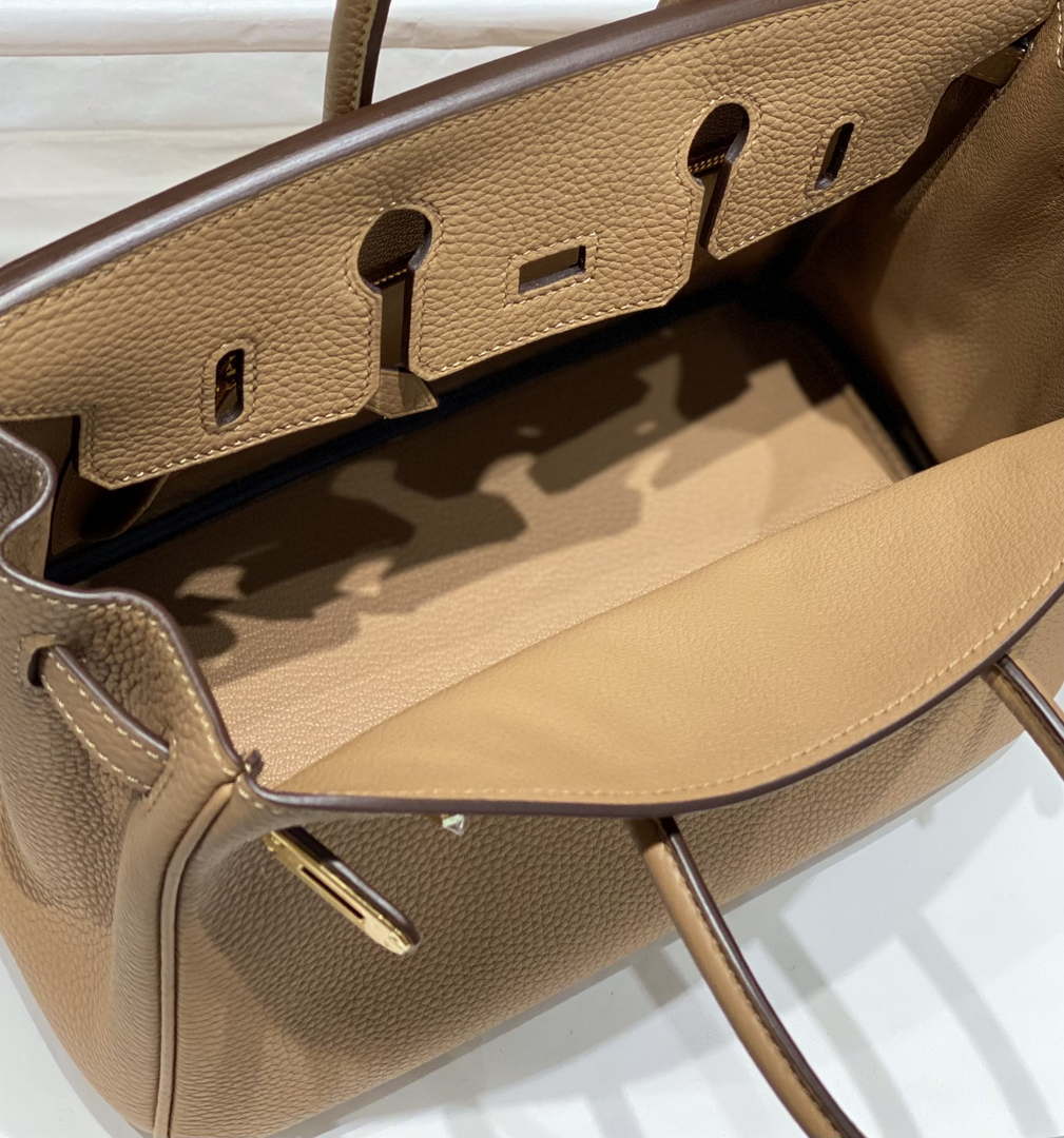 Replica Hermes Birkin Designer Tote Bag Togo Leather 28567 Camel